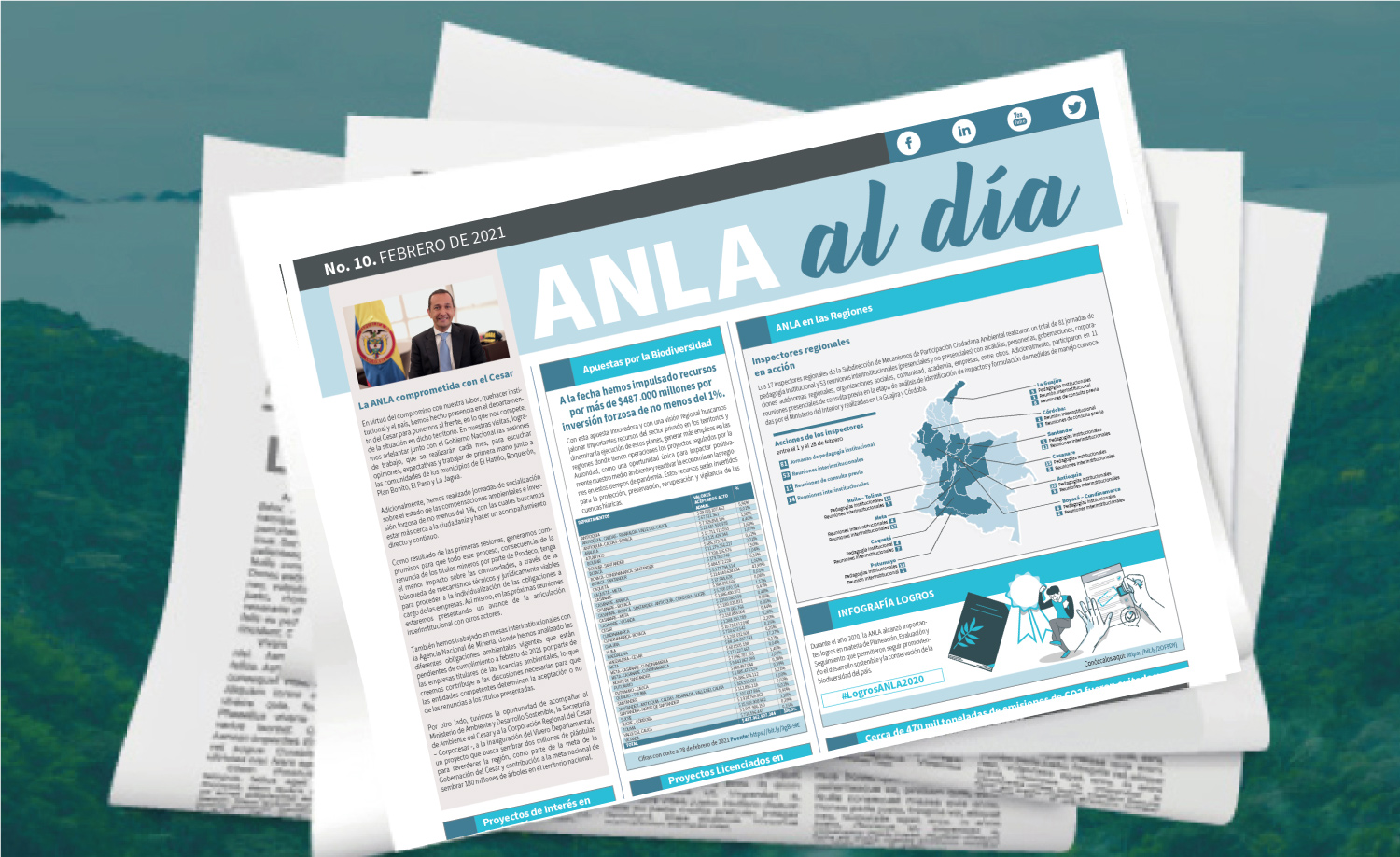 Ingrese a ver la edición número 11 del boletín ANLA al día
