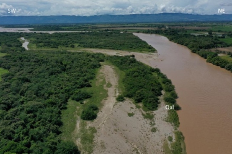 Panorámica del proyecto Explotación y producción de agregados de los materiales de arrastre del río Saldaña