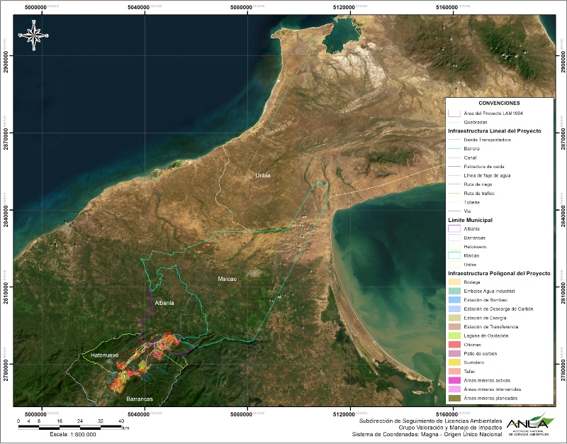 Imagen con la georeferenciación del proyecto LAM1094 Localización del proyecto LAM1094