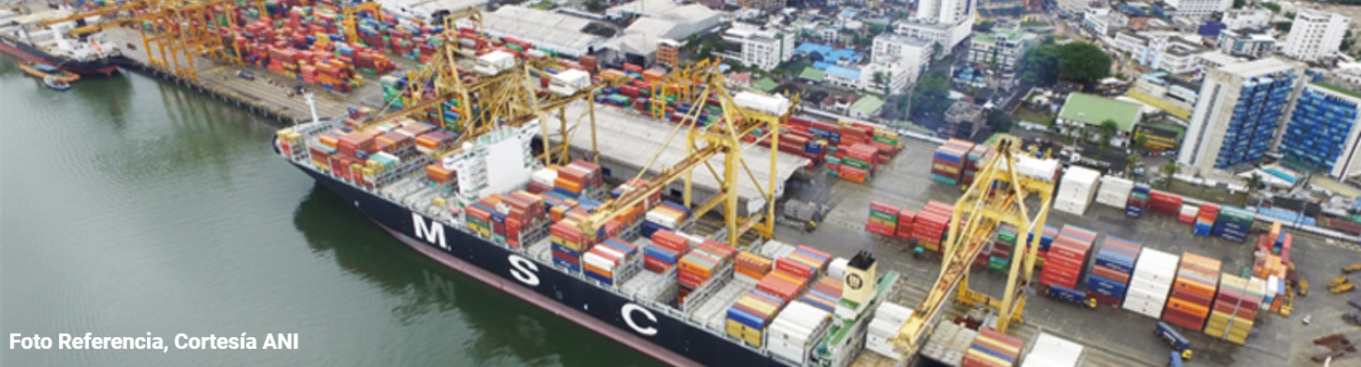 Imagen aérea del Puerto de Buenaventura